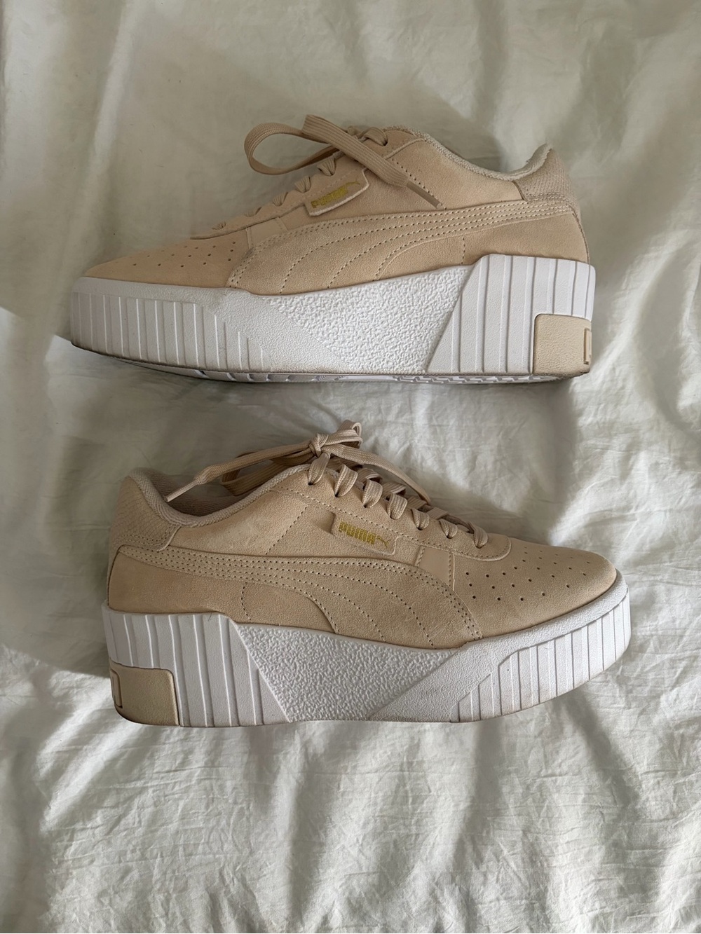 Puma Women’s Cali Wedge Soft Wild Beige Size 8